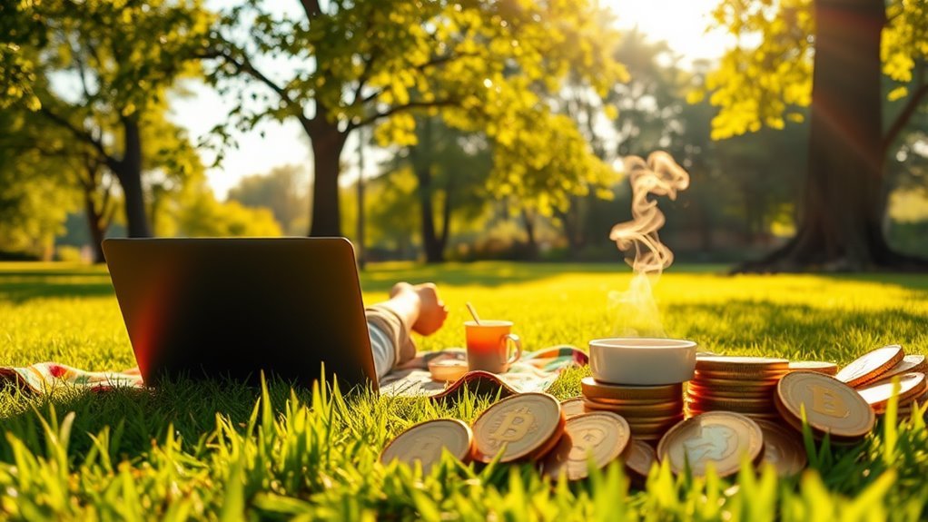 earn crypto while relaxing passively